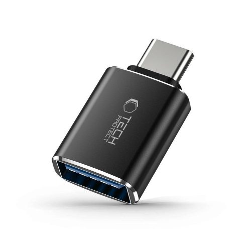 Tech-Protect USB OTG-USB-C adapter, fekete