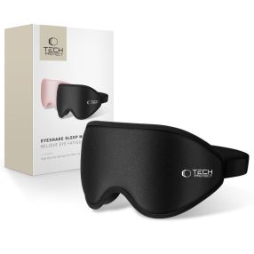   Tech-Protect EyeShade alvómaszk / szemfedő memóriahabbal, állítható pánttal, fekete