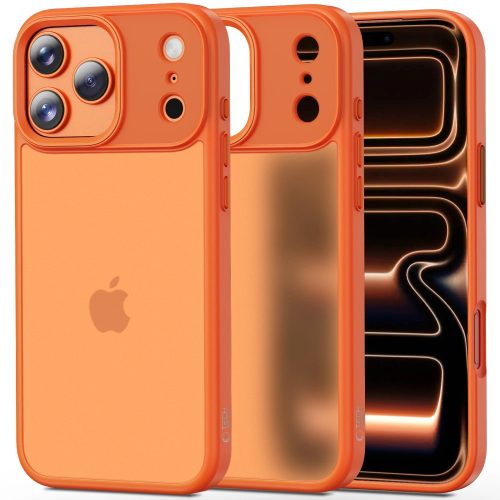 Tech-Protect Magmat Apple iPhone 17 Pro hátlap tok, Matte Cosmic, narancs