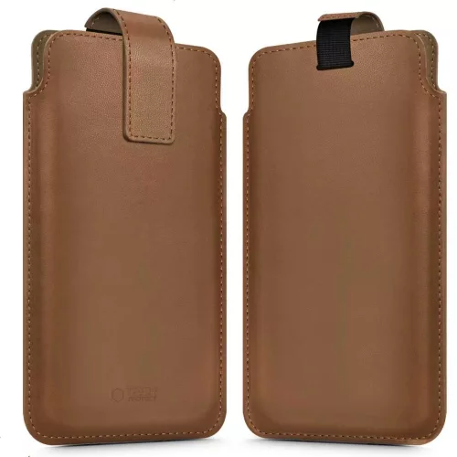 Tech-Protect SM65 univerzális telefon tok, 6-6,9col, barna