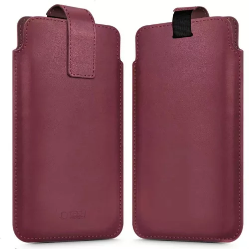 Tech-Protect SM65 univerzális telefon tok, 6-6,9col, bordó