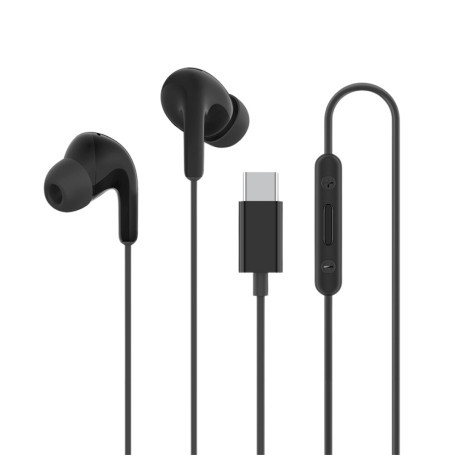 Xiaomi Vezetékes USB-C headset / fülhallgató hangerőszabályzóval, mikrofonnal, fekete