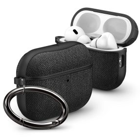   Spigen Urban Fit Apple AirPods Pro 3 tok, karabinerrel, Black, fekete