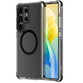   Uniq Combat Magclick Samsung Galaxy S25 Ultra MagSafe tok, átlátszó-fekete