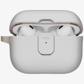   Uniq Clyde Apple AirPods Pro 3 tok karabinerrel, szürke-khaki