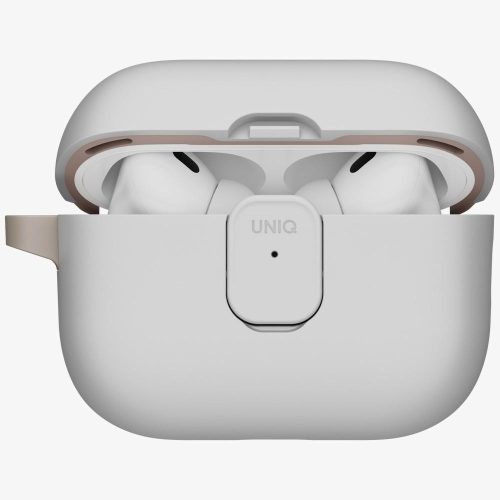 Uniq Clyde Apple AirPods Pro 3 tok karabinerrel, szürke-khaki