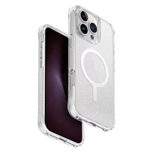 Uniq LifePro Xtreme Magclick Apple iPhone 16 Pro Max MagSafe tok, csillámos, átlátszó