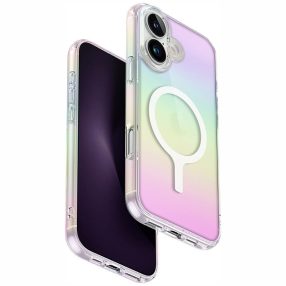   Uniq Hybrid Iridescia iPhone 16 Magsafe tok, színes (holographic)
