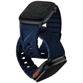   Uniq Fluo Apple Watch 40/41/42/44/45/46/49mm mágneses szíj, kék