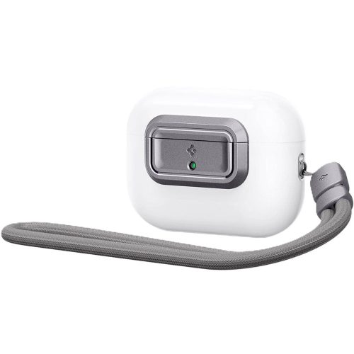 Spigen Lock Fit "M" Apple Airpods Pro /  Airpods Pro 2 fülhallgató tokhoz biztonsági zár, kézpánttal, szürke