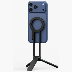   Uniq Arcus MagSafe kompatibilis Selfie bot / Tripod állvány kulcsatartóra akasztható résszel, fekete