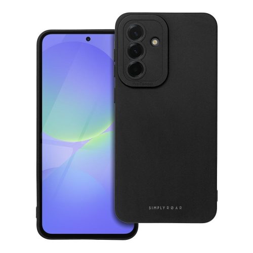 Roar Samsung Galaxy A56 prémium szilikon tok velúr béléssel, fekete