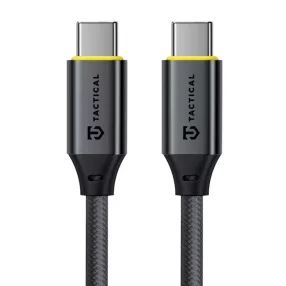   Tactical Fast Rope Aramid 2.0 USB-C-USB-C töltő- és adatkábel, szőtt, 0,3m, fekete