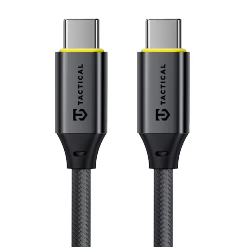 Tactical Fast Rope Aramid 2.0 USB-C-USB-C töltő- és adatkábel, szőtt, 0,3m, fekete