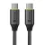 Tactical Fast Rope Aramid 2.0 USB-C-USB-C töltő- és adatkábel, szőtt, 0,3m, fekete