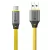 Tactical Fat Man 2.0 USB-A-USB-C töltő- és adatkábel, szilikon, 1m, sárga