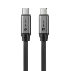   Tactical Fat Man 2.0 USB-C-USB-C töltő- és adatkábel, szilikon, 1m, szürke