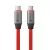 Tactical Fat Man 2.0 USB-C-USB-C töltő- és adatkábel, szilikon, 1m, piros