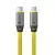 Tactical Fat Man 2.0 USB-C-USB-C töltő- és adatkábel, szilikon, 1m, sárga