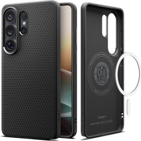   Spigen Liquid Air MagFit Samsung Galaxy S26 Ultra tok, MagSafe, Matte Black, fekete