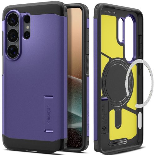 Spigen Tough Armor MagFit Samsung Galaxy S26 Ultra tok, MagSafe, Ash Violet, lila