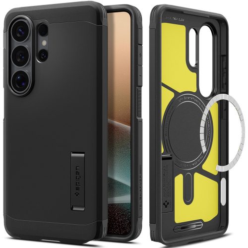 Spigen Tough Armor MagFit Samsung Galaxy S26 Ultra tok, MagSafe, Black, fekete