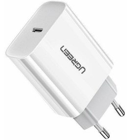   Ugreen CD137 USB-C hálózati töltő adapter, PD 3.0, 20W, fehér