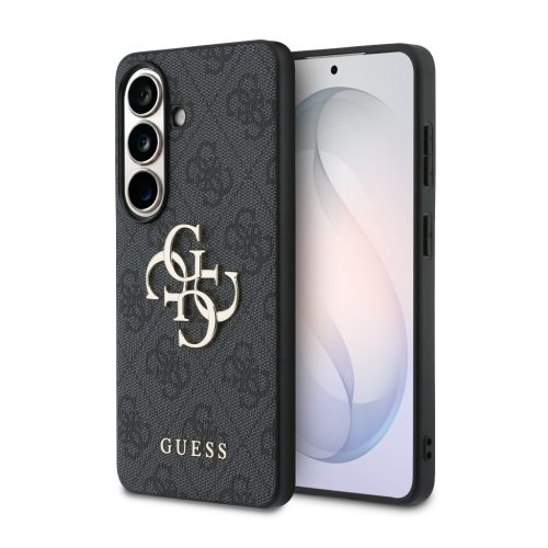 Guess PU 4G Metal Logo Samsung Galaxy S26 tok, szürke