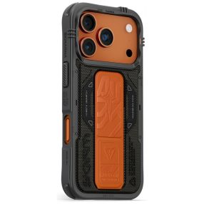   Skinarma Phantom Apple iPhone 17 Pro mágneses tok kitámasztóval, Magsafe kompatibilis, olive