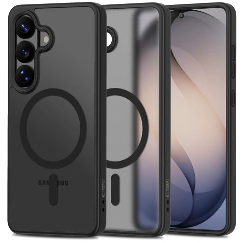 Tech-Protect Magmat Samsung Galaxy S26 Plus hátlap tok, MagSafe, fekete