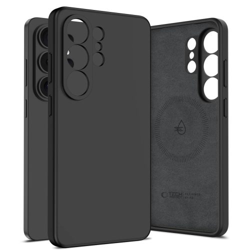 Tech-Protect Silicone Samsung Galaxy S26 Ultra szilikon tok, MagSafe, fekete