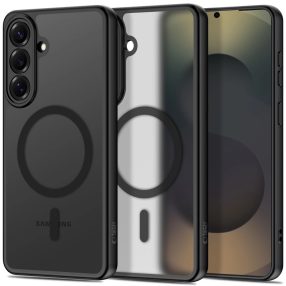   Tech-Protect BasicMag Samsung Galaxy S26 hátlap tok, MagSafe, áttetsző-fekete