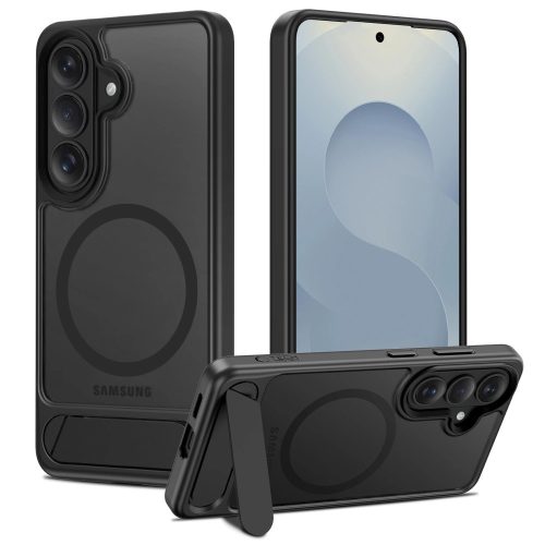 Tech-Protect MagRack Samsung Galaxy S26 hátlap tok kitámasztóval, MagSafe, fekete