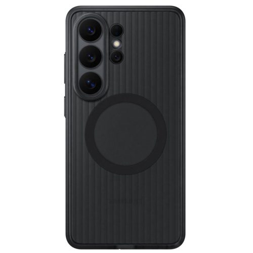 Samsung Rugged Magnet Samsung Galaxy S26 Ultra gyári hátlap tok, ütésálló, MagSafe, fekete