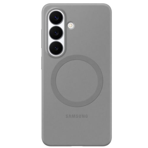 Samsung Silicone Magnet Samsung Galaxy S26 Plus gyári hátlap tok, szilikon, MagSafe, szürke