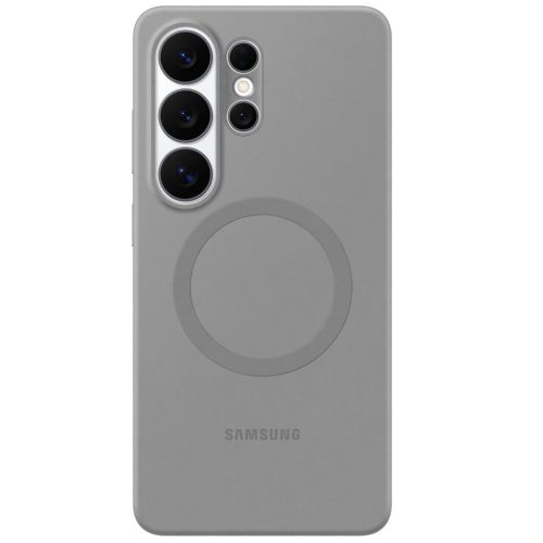 Samsung Silicone Magnet Samsung Galaxy S26 Ultra gyári hátlap tok, szilikon, MagSafe, szürke