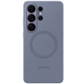   Samsung Silicone Magnet Samsung Galaxy S26 Ultra gyári hátlap tok, szilikon, MagSafe, kékes lila
