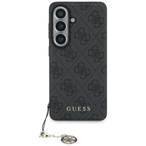   Guess 4G Classic Logo Charm Samsung Galaxy S26 mágneses tok, MagSafe, fekete