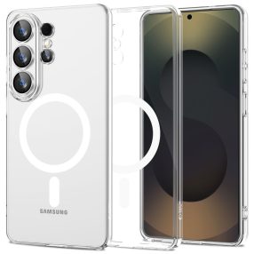   Tech-Protect Flexair Samsung Galaxy S26 Ultra hátlap tok, megerősített sarok, MagSafe, átlátszó-fehér