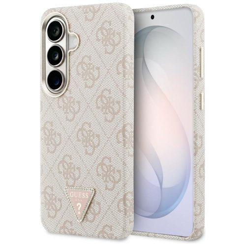 Guess 4G Triangle Logo Samsung Galaxy S26 mágneses tok, MagSafe, rózsaszín