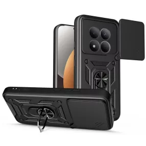   Tech-Protect Camshield Pro Xiaomi Redmi Note 15 Pro 5G strapabíró tok kameravédelemmel, kitámasztóval, fekete