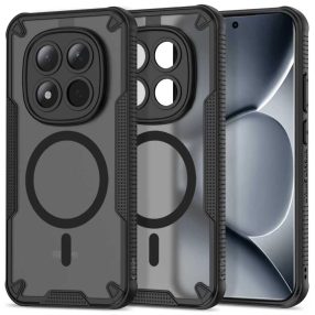   Tech-Protect Rugged Shield Xiaomi Redmi Note 15 Pro Plus 5G / Poco M8 Pro ütésálló tok, MagSafe, fekete