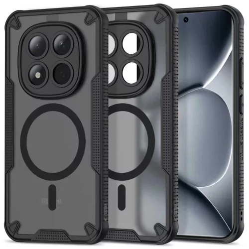 Tech-Protect Rugged Shield Xiaomi Redmi Note 15 Pro 5G ütésálló tok, MagSafe, fekete