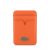 Lacoste PU Iconic Petit Pique mágneses kártyatartó, MagSafe, narancs