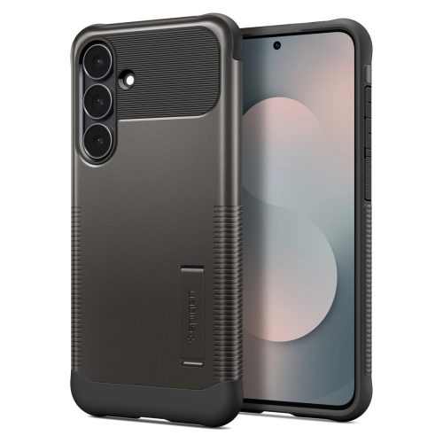 Spigen Slim Armor Mag Samsung Galaxy S25 FE tok, MagSafe, Gunmetal, sötétszürke