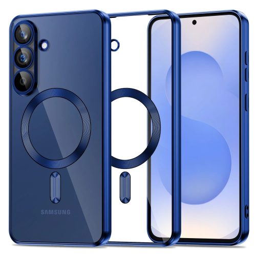 Tech-Protect Magflex Samsung Galaxy S25 FE hátlap tok, MagSafe, kék-átlátszó