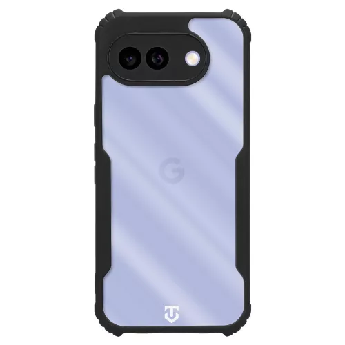 Tactical Quantum Stealth Google Pixel 10a hátlap tok megerősített sarokkal, átlátszó/fekete