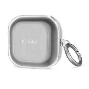   Tech-Protect FlexAir Samsung Galaxy Buds 4 / Buds 4 Pro tok, karabinerrel, átlátszó