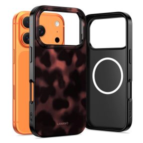   Tech-Protect Lamano Apple iPhone 17 Pro Max hátlap tok, MagSafe, Panther, fekete