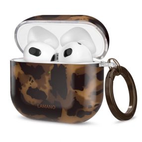  Tech-Protect Lamano AirPods 4 tok karabinerrel, Panther, párduc minta